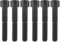 6pcs Titanium Bolts M7/m8x15 20 25 30 32 35 40 43 45 50 60 70mm Allen Wrench Flat Head Screw, Black, M7,35mm