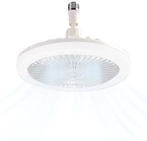 Shurzzesj Led Ceiling Fan with Remote Control - Dimmable Light for Kitchen, 3 Speed and Brightness Settings