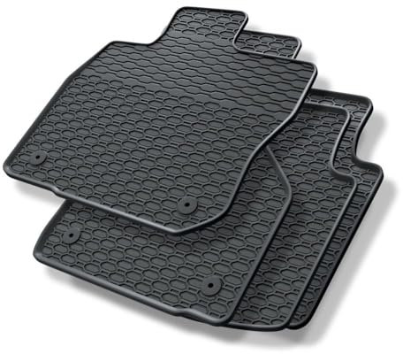 Mossa - Gummifußmatten Auto kompatibel mit VW Volkswagen Passat Variant (2024- ) schwarz Gummimatten Gummi Fußmatten
