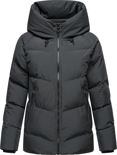 Ragwear Damen Winterjacke warme, wasserdichte Basic-Steppjacke mit Kapuze Cessi YOUMODO XS-3XL