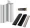 dakewang 3 Frameless Shower Door Handle with Metal Strike and Shower Door Magnetic Strip fits 1/8, 5/32, 3/16 and 1/4 Thick Swing Glass Shower Doors, Shower Door Handles Replacement.