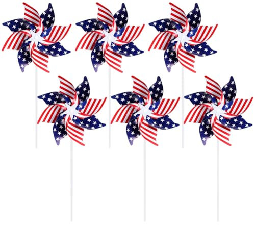 Windräder für den 4. Juli, rot, weiß und blau, patriotische Windmühlen, 4. Juli, Windräder, amerikanische Flagge, Windrad, Unabhängigkeitstag, Dekoration, Windmühlen