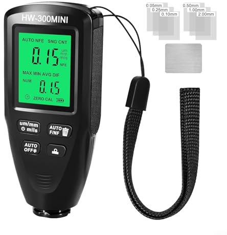 Kompaktes Messgerät für Autolack, 0 2000 um Messung (schwarz)