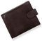 ODS:UK Mens RFID Blocking Safe Soft Leather Tri Fold Wallet Card Slots Id Window and Coin Pocket (Brown - Style 4)