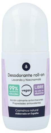 Planeta Gemüsegarten, natürliches Deodorant, Niacinamid und Lavendel, 50 ml, 99 % natürliche Inhaltsstoffe, frei von Aluminiumsalzen, Pflege für empfindliche Haut