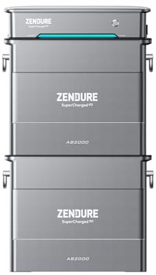 Zendure SolarFlow Balkonkraftwerk mit Speicher, Hyper 2000 mit 1800W Solar Eingang, 1200W AC-Laden, 1200W Ausgang, Eingebaute Mikrowechselrichter, TOU, 2X AB2000X 3840Wh LiFePO4