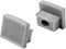 T77 LED Alu Fliesenprofil 10mm silber 2x Endkappen