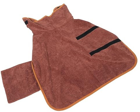 BAZEITFLOW Hundemantel Wasserabsorbierend Bademantel für Kleine Hunde Haustierbademantel Mikrofaser Bequemer und Leichter Hundetrockenmantel für Bad und Schwimmen