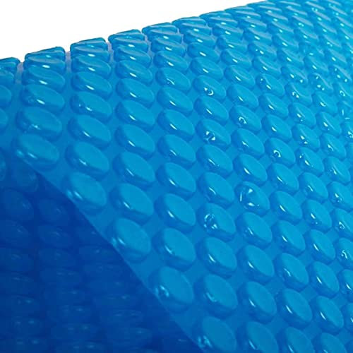 Bâche de Piscine Couverture De Piscine D'été, Couverture Flottante Solaire Imperméable Film D'isolation Thermique Pour Spa Avec Bulle Ronde, Bâche Pour Piscines Hors-sol À Ossature(5x8m(16.4ftx26.5ft)