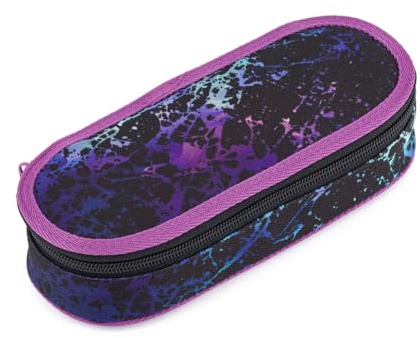 TOPGAL ETUI & Federmäppchen – Gepolstertes Federmäppchen für Schüler & Studenten, mit Zwippschluss, Gummischlaufen & Netzfach, 23×10×5cm (ETUE 25033)