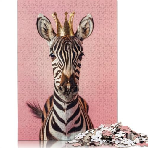 Zebra King Puzzle, Premium-Puzzle aus 100% recyceltem Brett, für Kinder und Erwachsene ab 12 Jahren, 1000 Teile (75 x 50 cm)