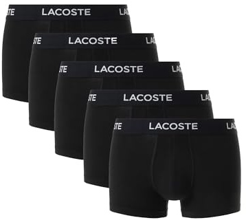Lacoste Boxershorts Unterhosen 5-Pack schwarz, XXL