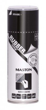 Mpe - Peinture amovible - Spray caoutchouc liquide - Film pour auto/moto noir brillant