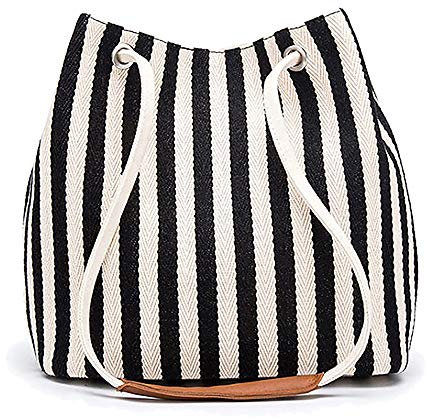 Bydenwely Strandtasche Damen, Klein Mittel Canvas Beach Bag Sommer Strandtasche, Umhängetasche für Reisen, Fitnessstudio, Schwimmen, Einkaufen, am Pool, Daily Working Handtasche
