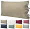 beties Leinen Kissenbezug ca. 40x60 cm 100% Leinen Stone-Washed Kopfkissenbezug mit Hotelverschluss (leinen-Taupe)