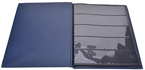 10 Seiten Creative Vintage Briefmarken Album Collection Book Stamps Stockbook Sammelhalter für Briefmarkensammler(Blau)