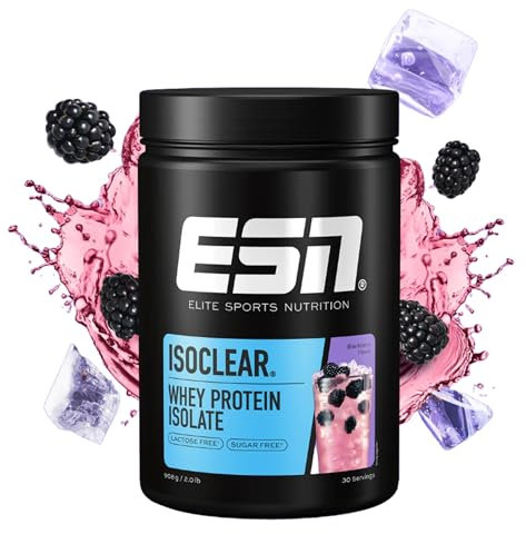 ESN ISOCLEAR Whey Isolate Protein Powder, BlackBerry, 908 g, 2 lbs, 30 Servings Clear Whey - Lactose Free