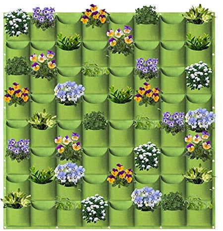 AkiiGer Garden Wall pockets, Hanging Planter, Vertical Grow Bags, Decor, Green