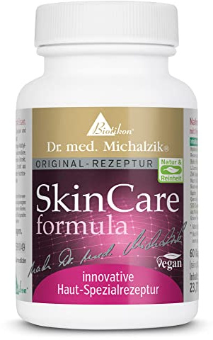 SkinCare formula nach Dr. Michalzik, 50 mg Hyaluronsäure, 60 Kapseln | Mit Hyaluronsäure, OPC Traubenkernextrakt, Resveratrol und Biotin • vegane Kapseln • eigene deutsche Produktion