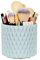 WAFJAMF Makeup Organiser Brush Holder 360 Rotating Cosmetics Organizer Large Capacity Storage Box for Vanity Desktop Bathroom Countertop 5 Slot Makeup Brushes Container - Haze Blue