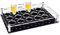 NBEADS 24 Shot Glass Tray Holder, Acrylic Shot Glasses & Wine Glass Cup Serving Tray Organizer, Display Bar Accessories for Party & Club, Hole: 3.8cm