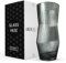 Greenline Goods Gerippte Blumenvase mit abgerundetem Boden - Graue mundgeblasene Glasvasen für Blumen, geriffeltes & geripptes Design - Elegante gerippte Vase für Blumen, Premium graue Glasvase zur