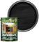 SAVING HUB Ducksback Fence Paint 5L - Garden Fence&Shed Paints - Non Drip Formula, for Rough Sawn Wood - Water Repellent Frost Protection, Sheds Fences Paint - Wooden Fences Paints (Black)