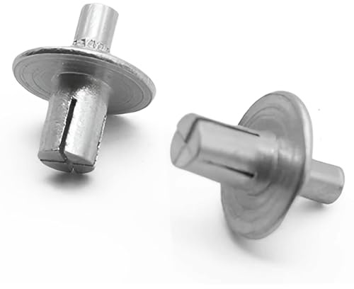 CioNeL DIY Spreiznieten, Hammer-in Nieten, Aluminium-Befestigungselemente, Drive Nieten 5x7mm Hälfte Runde Kopf Klopfen Typ für dauerhafte Befestigung (Packung mit 50/80/100/200)