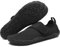 Mishansha Badeschuhe Herren Wasserschuhe Damen Schwimmschuhe Aquaschuhe Strandschuhe Barfußschuhe Neoprenschuhe Schnell Trocknend Surfschuhe mit Breiter Zehenbox Reiches Schwarz,Gr.42