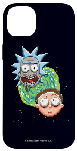 Rick and Morty Pixelated Portal Case for iPhone 14 Plus