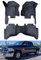 Sucroddy Auto-Fußmatten Kompatibel mit Dodge ram 1500 Classic Crew cab All-Weather Auto Matten Teppich Wasserdicht Anti Slip Design Fußball-Muster Matten Dick Cargo Liners Schwarz