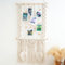lomonmen Makramee Wandbehang,Fotowand Bilderrahmen Collage,Boho Wanddeko Bilderwand,Boho Deko Foto Hängendes mit Holzklammer für Wohnkultur,Schlafzimmer,Hochzeitsfeier