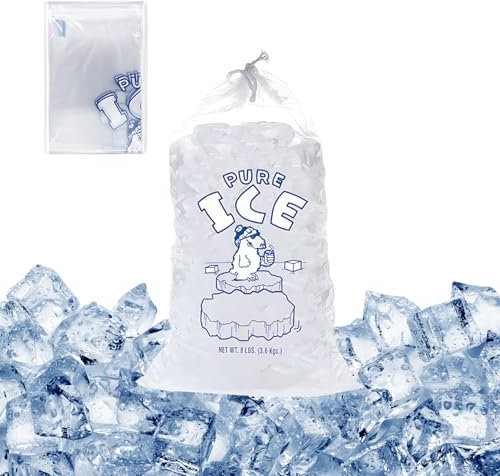 Ice Cube Bags, 10 Pack Reusable Ice Bags for Freezer, 8lb Capacity Drawstring Cube Bags for freezer, Picnics, Outdoor Activities, 28 * 45cm making it a must-have item for any celebration