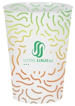 Thouy Gobelet réutilisable 50 cL personnalisé - Impression IML Couleurs illimitées