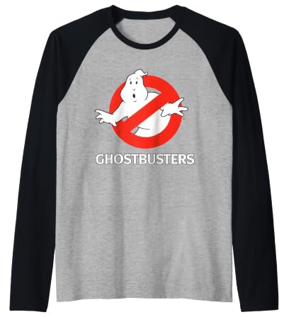 Ghostbusters Classic 1984 Logo Schild Fan Retro 80er Jahre Movie Geek Raglan
