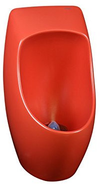Urimat Ceramic Wasserloses Urinal aus Keramik - 6, Farbe:Rot (Matt)