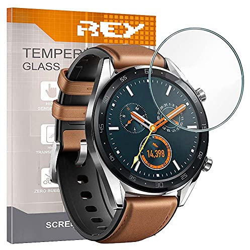REY Protector de Pantalla para Universal 38mm, Cristal Vidrio Templado Premium, Smart Watch ¡¡¡ Medir Antes de Comprar !!!