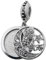 Qina C Charm-Anhänger für europäische Charm-Armbänder, 925er-Sterlingsilber, personalisierbar, mit Österreichische Kristalleen, Sterling-Silber Glas Aus Sterlingsilber Glas Kristall