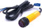 Taiss/Interruttore di Prossimità M18 Sensore Fotoelettrico a Riflessione Diffusa Sensore Ottico a tre Linee PNP NO（Normalmente aperto）30 cm Regolabile 6-36VDC E3F-DS30P1