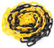 SNS SAFETY LTD Kunststoffkette Absperrung 6 mm (Gelb Schwarze, 25 Meter)