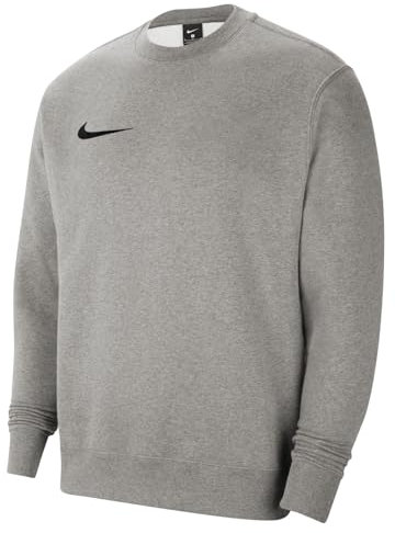 Nike Park 20, Felpa Uomo, Dk Grey Heather/Nero, L