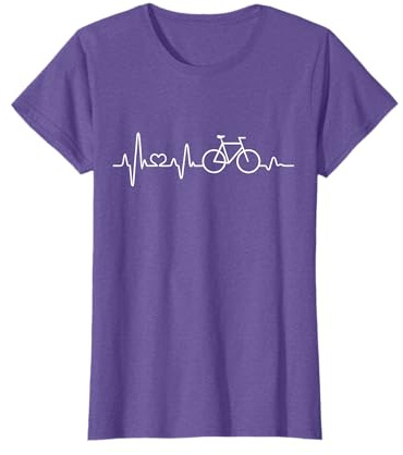Heartbeat Bike bicycle Cyclist Gifts men women children T-Shirt