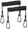 Fishing Lanyard Heavy Duty Coiled Lanyards Rope Extension Cord Tether for Rods Pliers Paddles Kayak 2PCS.