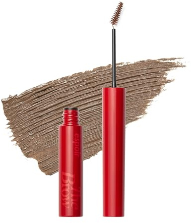 Espoir The Brow Color Fixing Cara #2 Taupe 0.1 fl oz | Easy Fixing without Clumping with Skinny Brush | Long Lasting Smudgeproof Eyebrow Mascara | Soft Mood Coloring Tinted Gel | Korean Eye Makeup