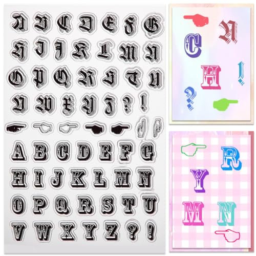 craspire Buchstaben, Transparente Stempel, Alphabet, Silikon-Gummi-Stempel, Siegel, Transparente Silikon-Stempel Für Journaling, Kartenherstellung, Freunde, DIY, Scrapbooking, Fotorahmen, Album-Dekor