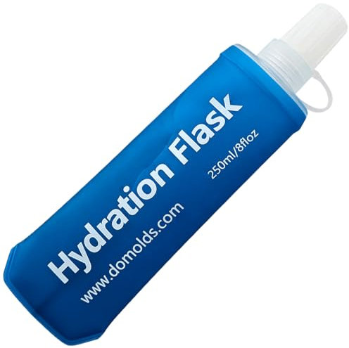 CXWLJL 250ml Soft Flask Water Bottle Running Soft Flask Reservoir Handheld Folding Hydration Pack Hiking Cycling Climbing - Blue