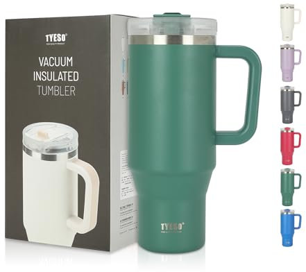 Riley Joy 1.2L Water Bottle with Straw and Lid 40oz Leakproof Stainless Steel Travel Mug Car Coffee Cup