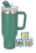 Riley Joy Travel Mug 1200 ml Gourde avec Paille Gobelet à Café à Emporter Anti-fuite en Acier Inoxydable Gobelet Isotherme