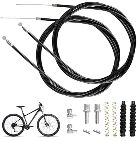 14 Piece Câble de Frein avant Vélo 114cm, Câble de Frein de Vélo de Montagne Qualité de L'acier, Durable Universel Câble de Frein, Cable de Frein Vélo pour Plupart des Marques Vélos Montagne Route