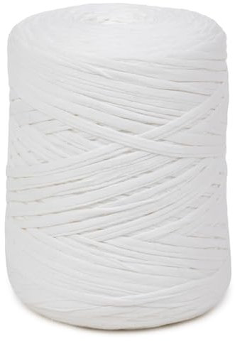 Flandria - Accesorio de jardín Flexible, Enlace Extensible para Tutor, Palis, Planta, Vid, Tomate 100 m, Color Blanco